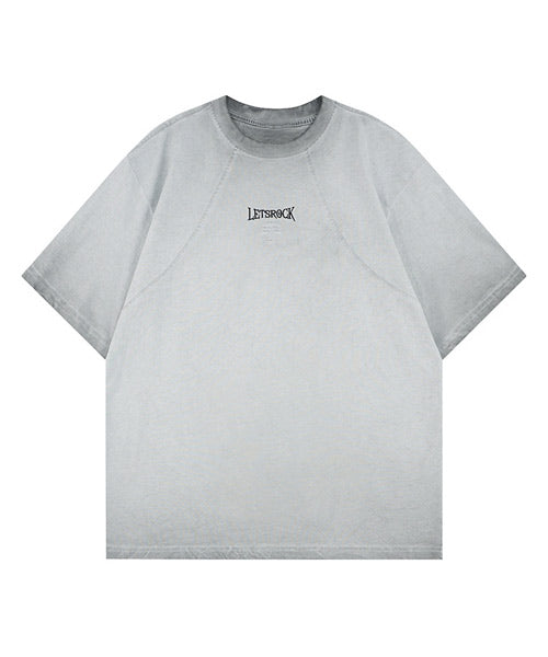 クロス刺繍ロゴユーズド加工Tシャツ / 15809