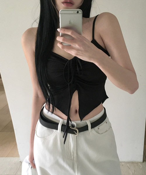 シャーリングレースアップビキニ 2点セット / 15714