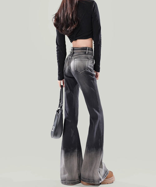 グラデーションフレアデニムパンツ / 15587