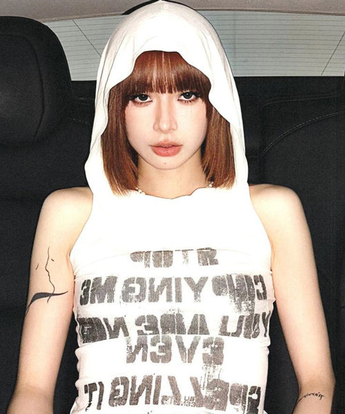 フード付きノースリーブTシャツ / 16128