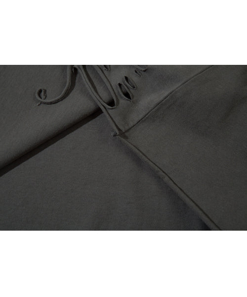 刺繍ロゴスタッズダメージ加工Tシャツ / 15691