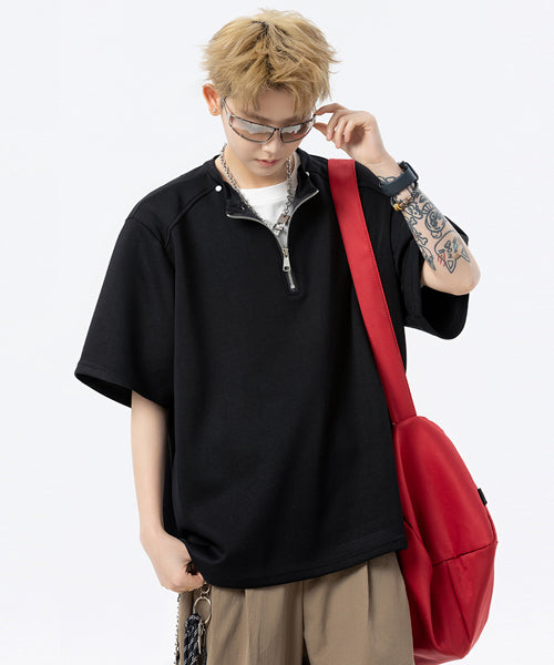 ハーフジップTシャツ / 15913