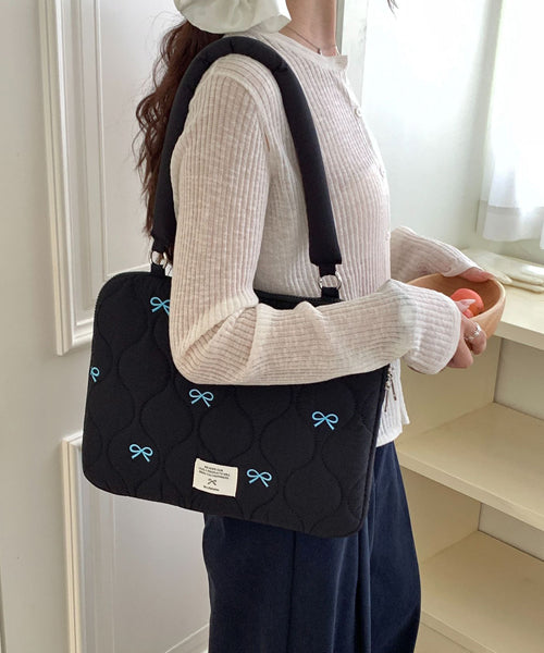 リボン刺繍PCバッグ タブレットケース / 15835