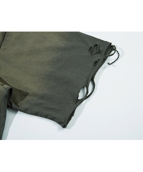 ダメージ加工ロゴプリントTシャツ / 15692