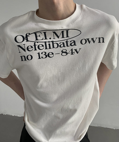 レタリングロゴプリントTシャツ / 15764