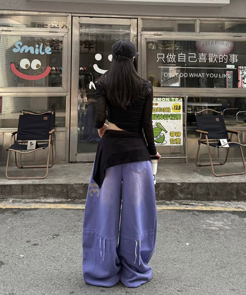 ユーズド加工ロゴスウェットパンツ / 15606