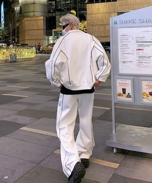 パイピングトラックジャケット＆パンツ セットアップ / 15546