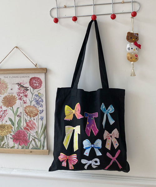 リボンプリントトートバッグ / 15748