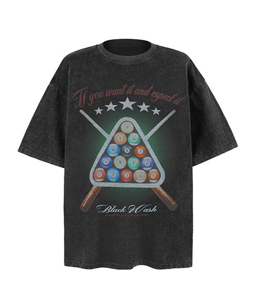 8ボールプリントTシャツ / 15838