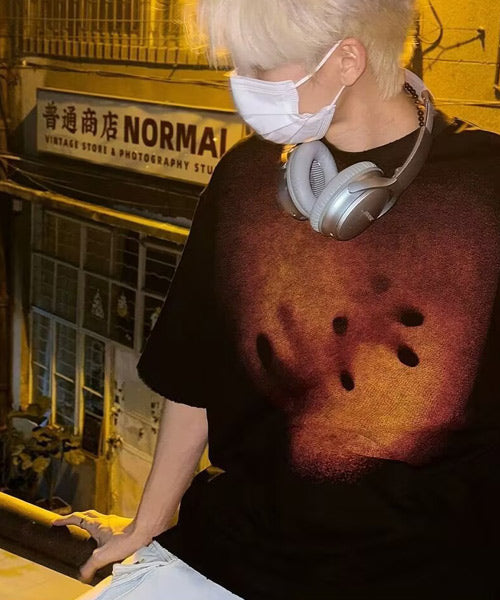 ブラーアートプリントTシャツ / 15860