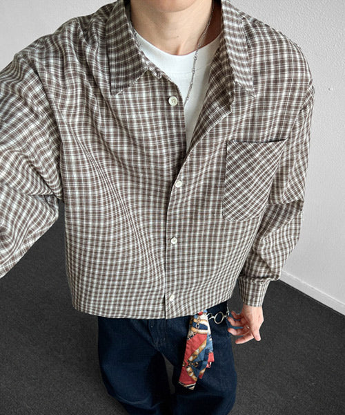 レトロチェック柄シャツ / 15711