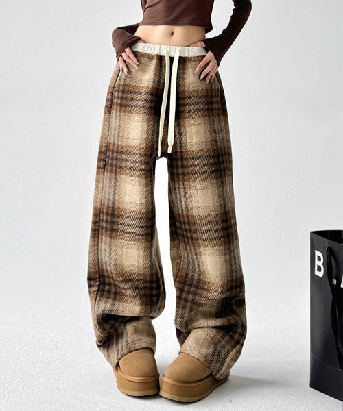 チェック柄イージーパンツ / 15424