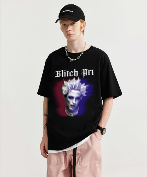 グリッチアートTシャツ