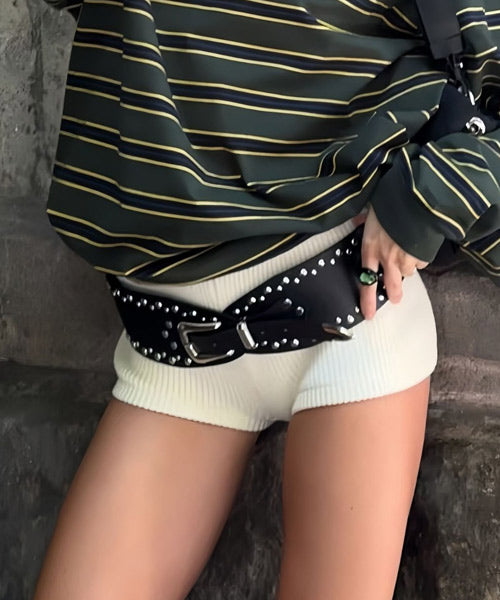 スタッズワイドベルト / 14991