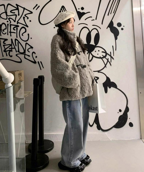 フェイクファーダッフルコート / 15410