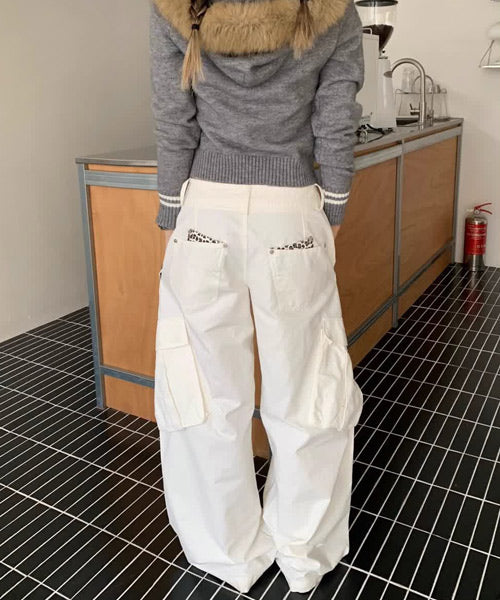 レオパード柄ポケットカーゴパンツ / 15565