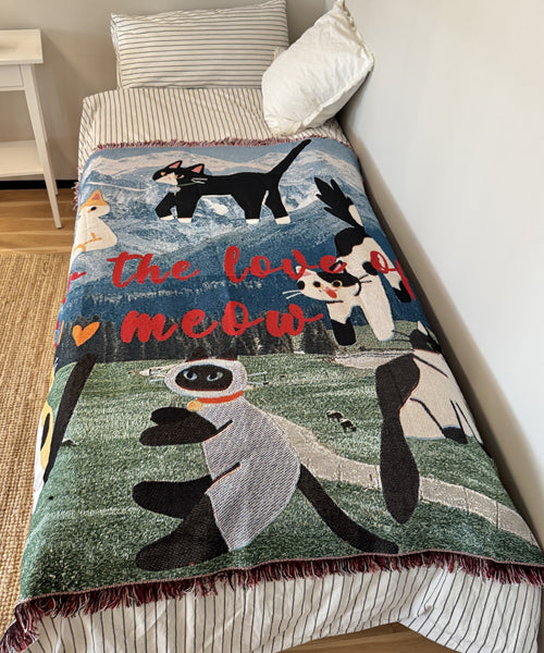 アニマル柄ラグ ブランケット / 15740