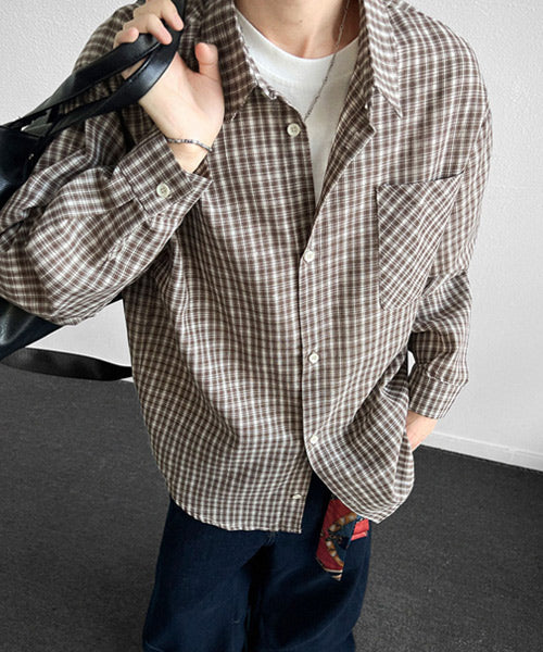 レトロチェック柄シャツ / 15711