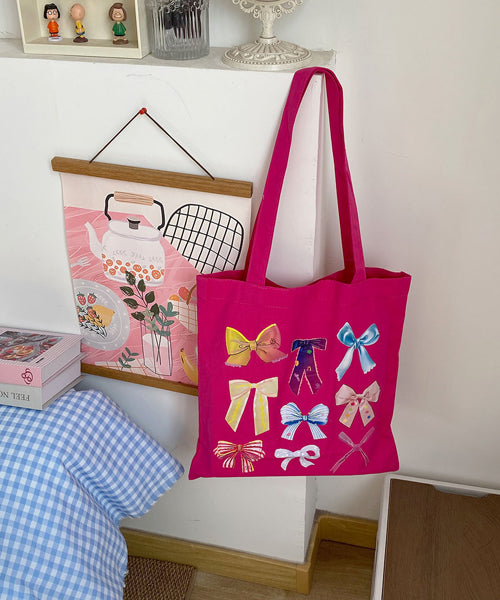 リボンプリントトートバッグ / 15748