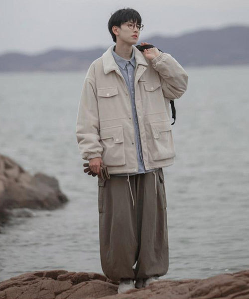 襟ボアコーデュロイブルゾン / 15409