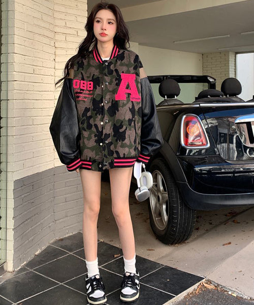 カモフラージュ柄スタジャン / 15518