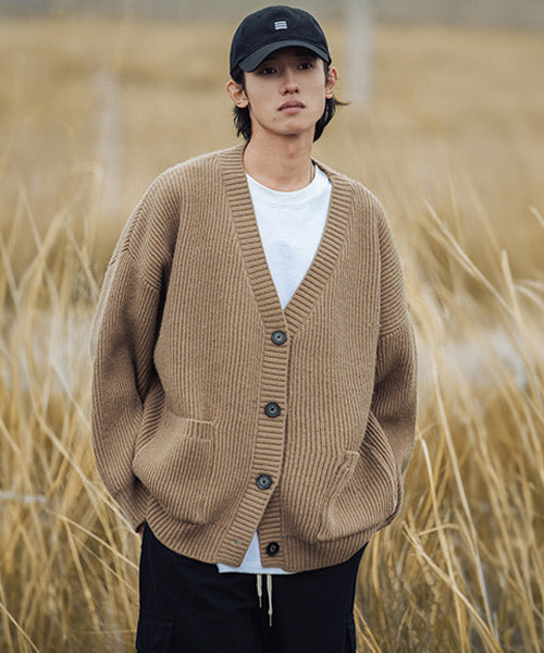 Vネックニットカーディガン/13931
