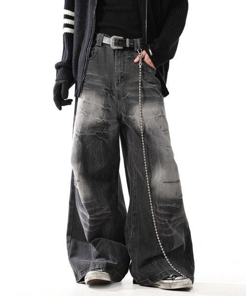 ブラックデニムパンツ / 15343