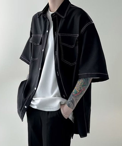 ステッチ半袖シャツ / 14706