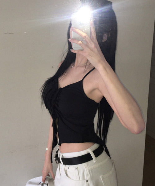 シャーリングレースアップビキニ 2点セット / 15714