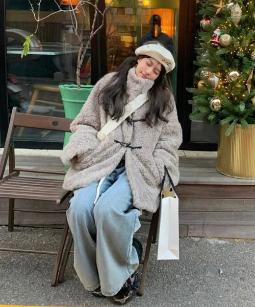 フェイクファーダッフルコート / 15410