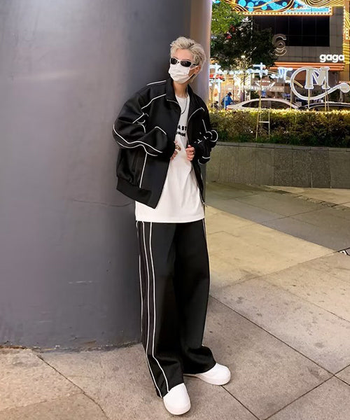 パイピングトラックジャケット＆パンツ セットアップ / 15546