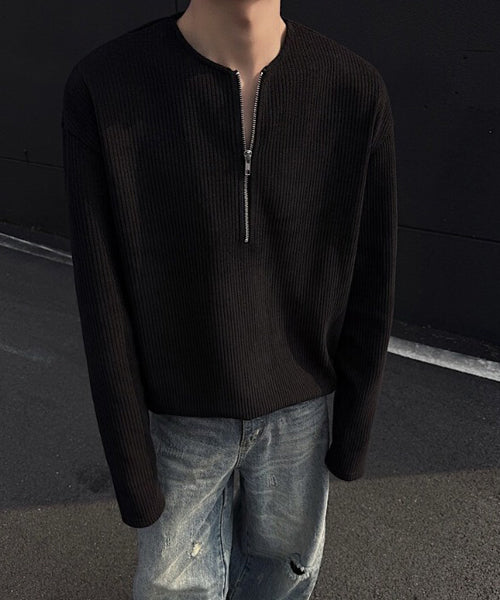 ハーフジップロンT / 14486