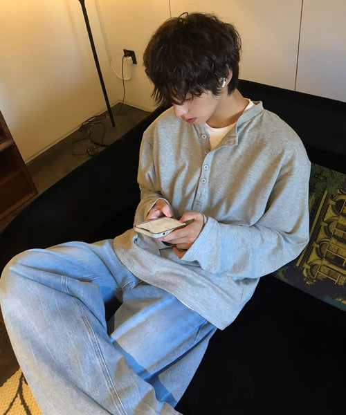 ヘンリーネックロンT / 15664