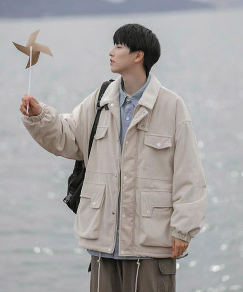 襟ボアコーデュロイブルゾン / 15409