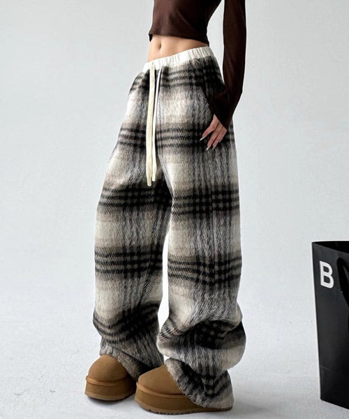 チェック柄イージーパンツ / 15424
