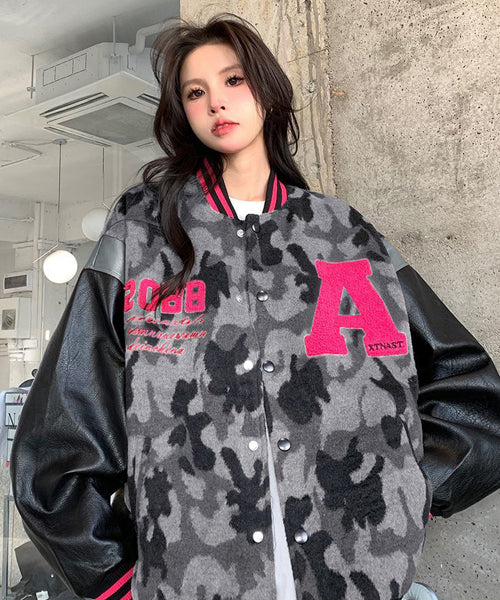 カモフラージュ柄スタジャン / 15518