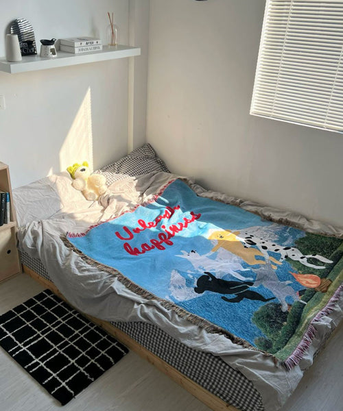 アニマル柄ラグ ブランケット / 15740