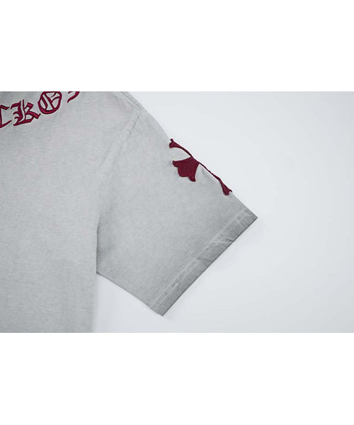 クロス刺繍ロゴTシャツ / 15794
