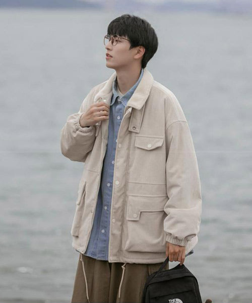 襟ボアコーデュロイブルゾン / 15409