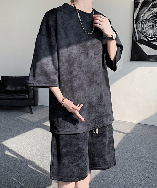 タイダイ柄半袖Tシャツ＆ショートパンツ セットアップ / 15709