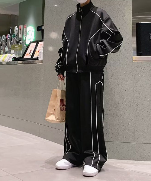 パイピングトラックジャケット＆パンツ セットアップ / 15546