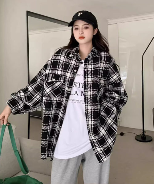 チェック柄シャツジャケット / 15239