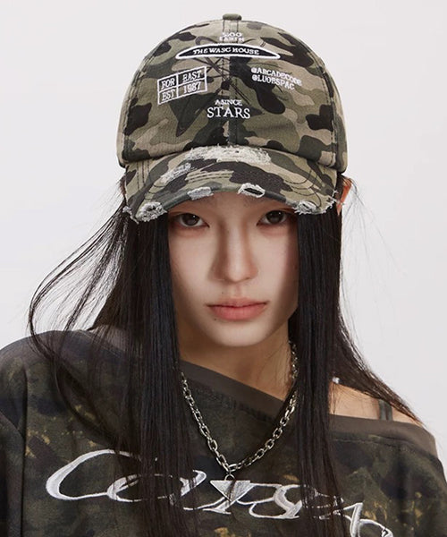 マルチ刺繍ロゴベースボールキャップ / 15749