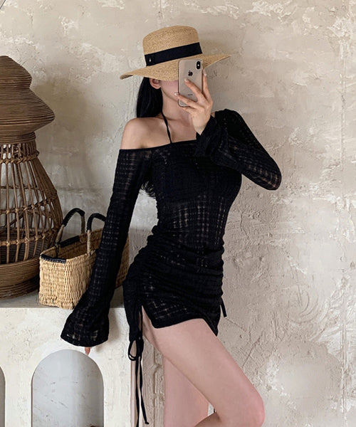 シアーワンピ付きビキニ 3点セット / 15775