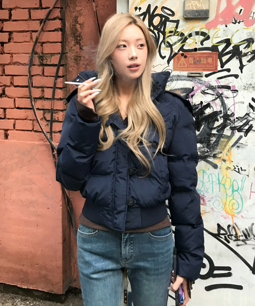 ファーフードダウンジャケット / 15339