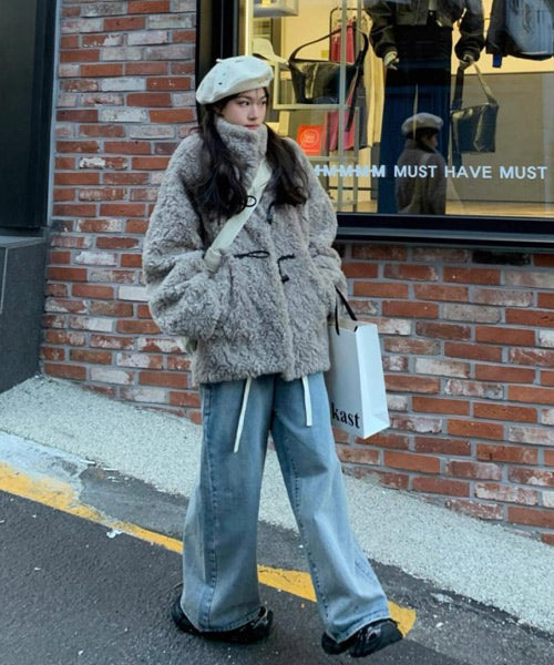 フェイクファーダッフルコート / 15410