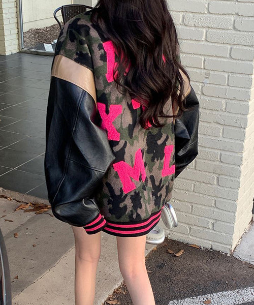 カモフラージュ柄スタジャン / 15518