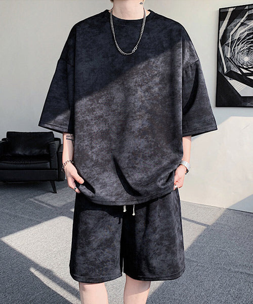 タイダイ柄半袖Tシャツ＆ショートパンツ セットアップ / 15709