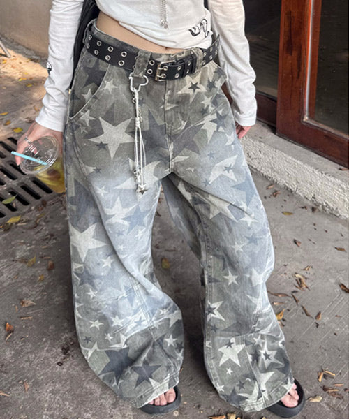 星柄デニムパンツ / 15264