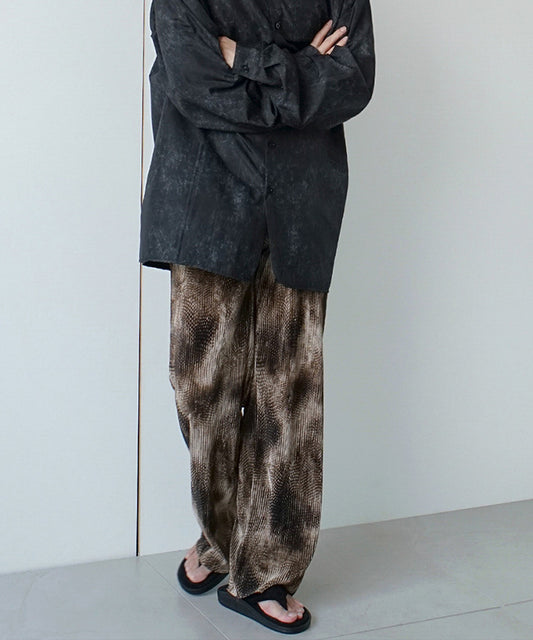 タイダイ柄プリーツパンツ/12527